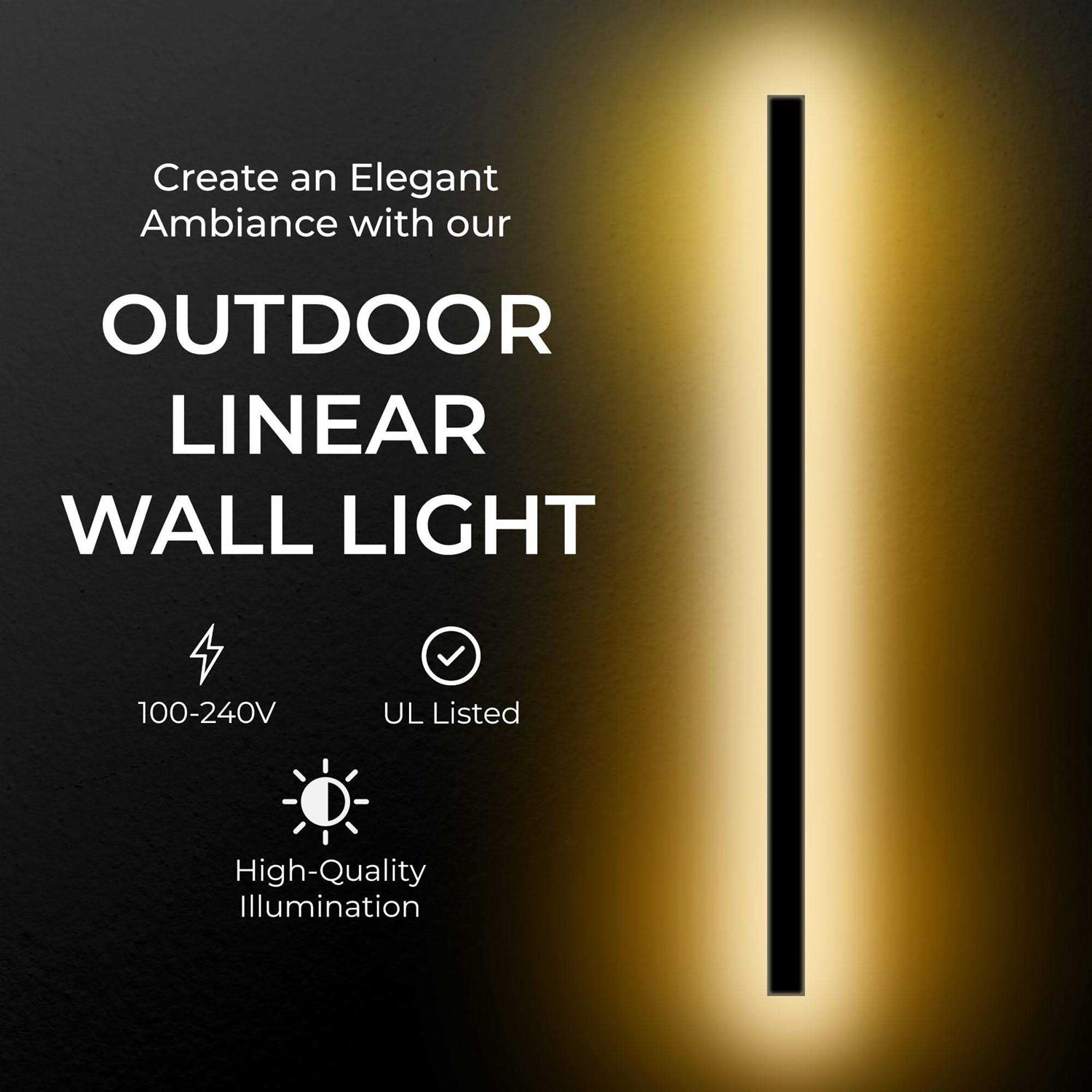 Svelte Outdoor Linear Wall Lamp
