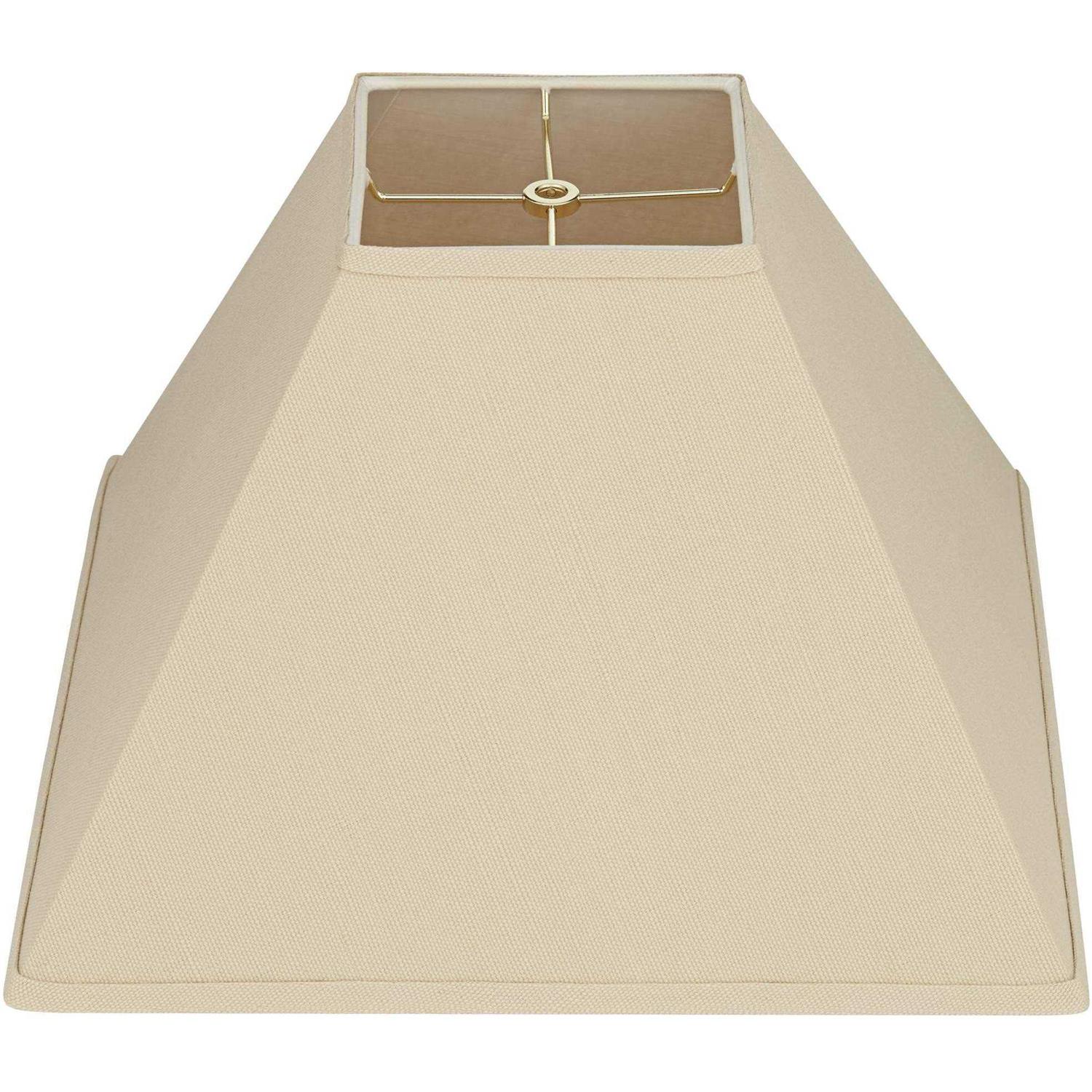 Brentwood Beige Linen Square Lamp Shade 7X17x13