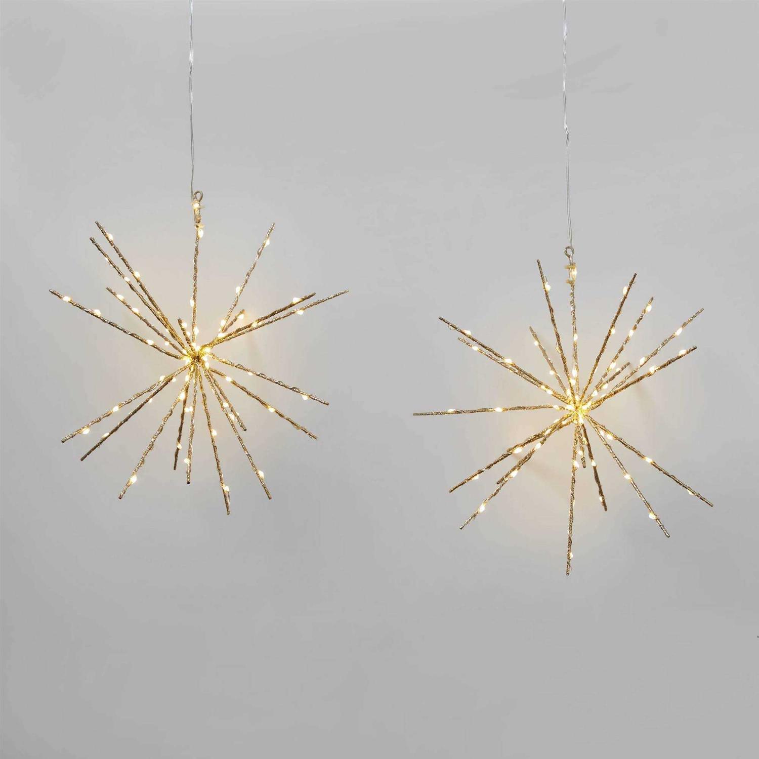 Wondershop 2pk Christmas LED Starburst Novelty 140 Lights