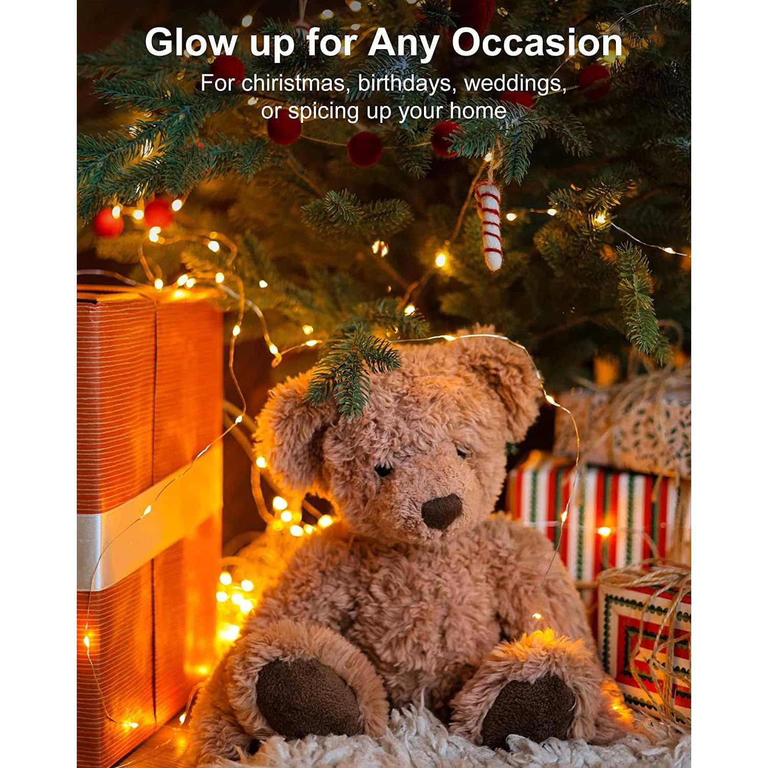 Brightown 12 Pack Led Fairy Lights Battery Operated String Lights Waterproof Silver Wire 7 Feet 20 Led Firefly Starry Moon Lights for DIY