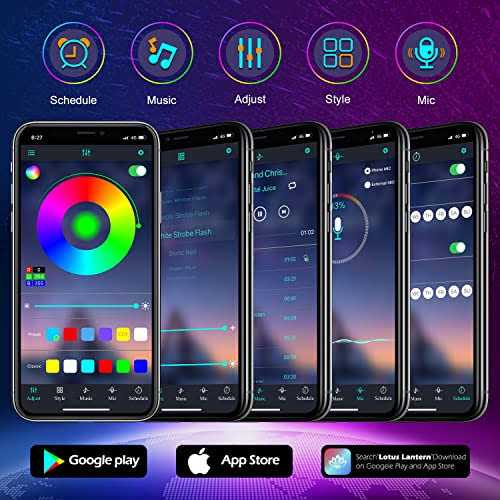 aulimhti 100ft outdoor led strip lights waterproof,music sync rgb ip65 outside led light strips waterproof with app and remot