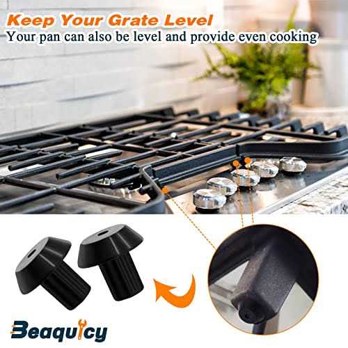 20 Pack WB2K101 Range Burner Grate Rubber Feet Kit by Beaquicy