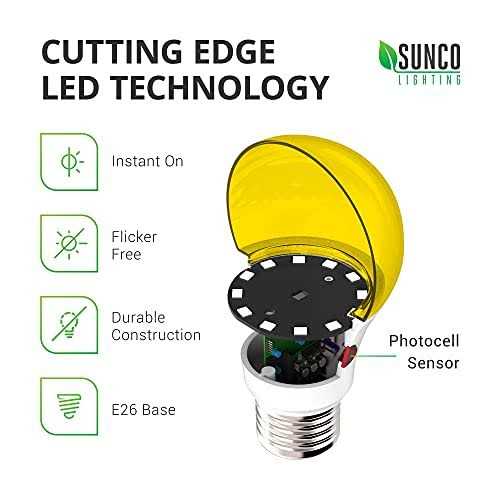 Sunco Lighting A19 Dusk to Dawn 9W LED Light Bulb