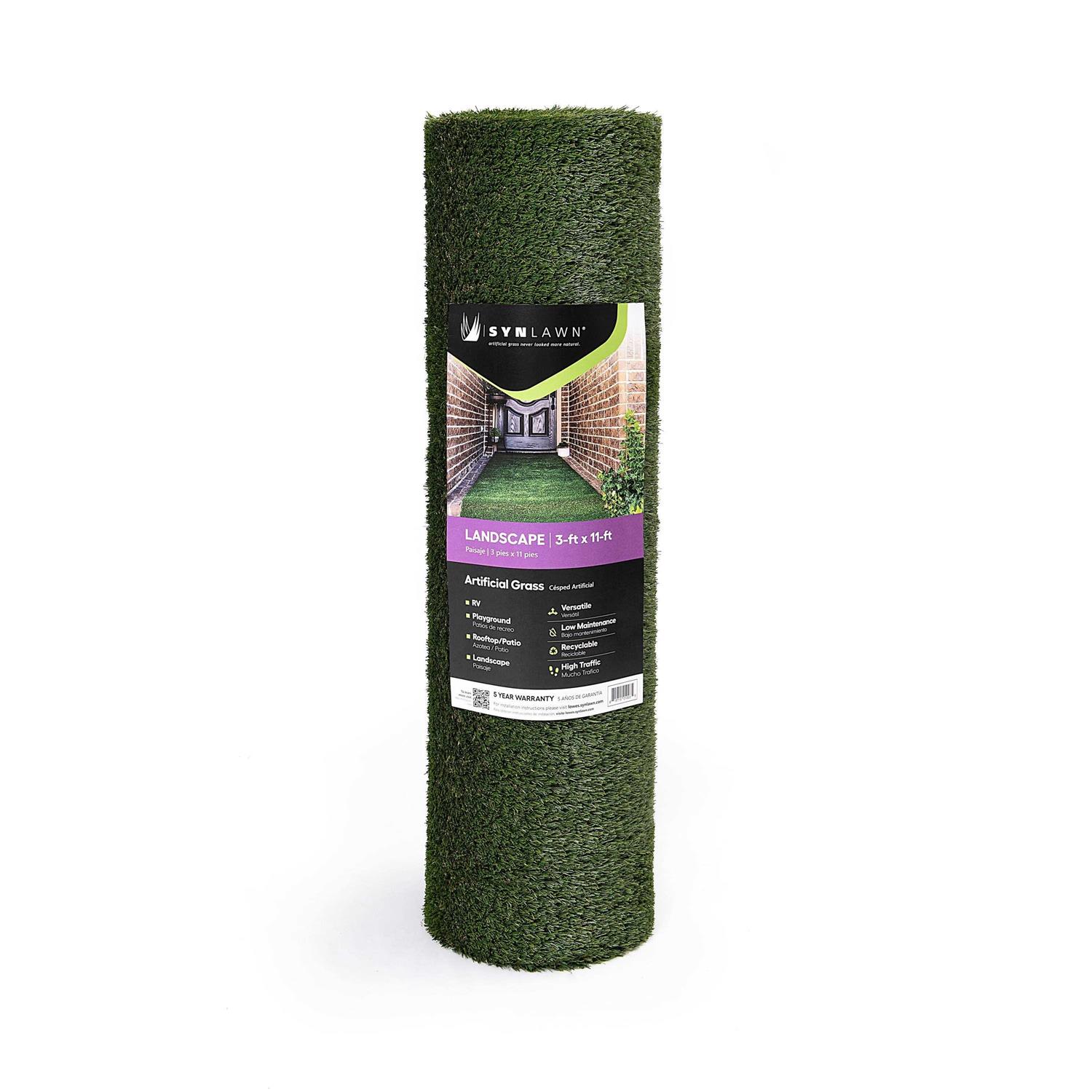 SYNLawn Landscape 3-ft x 11-ft Indoor or Outdoor Fescue Artificial Grass MULTI-8260-HC-030110