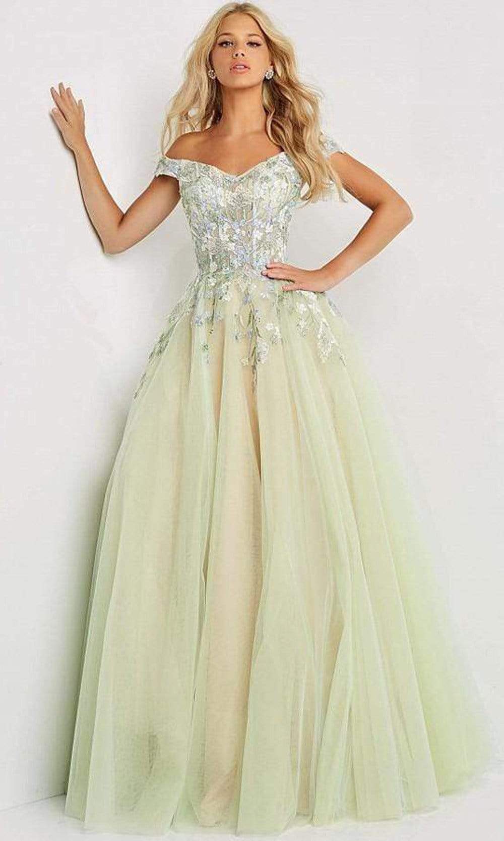 06794 Corset Floral Ballgown