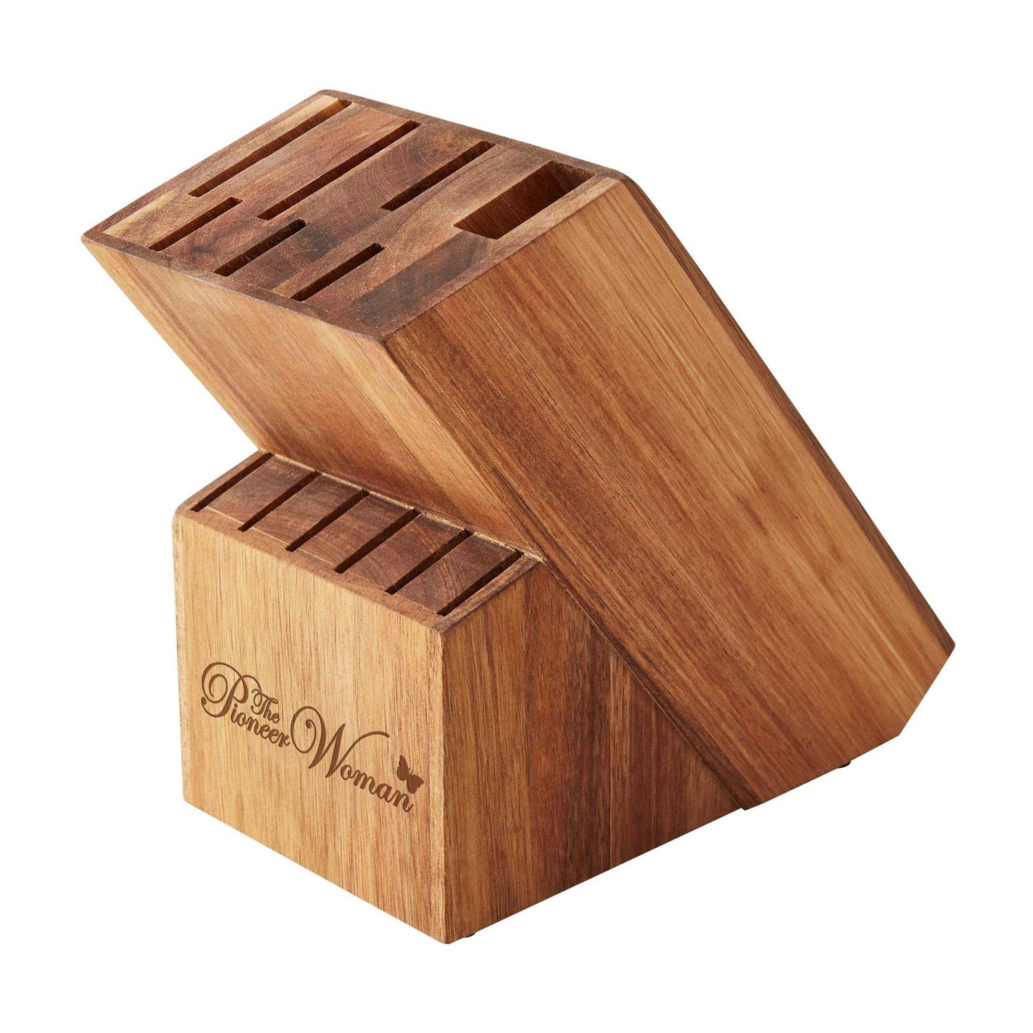 The Pioneer Woman Pioneer Signature 14-Piece Stainless Steel Knife Block Set