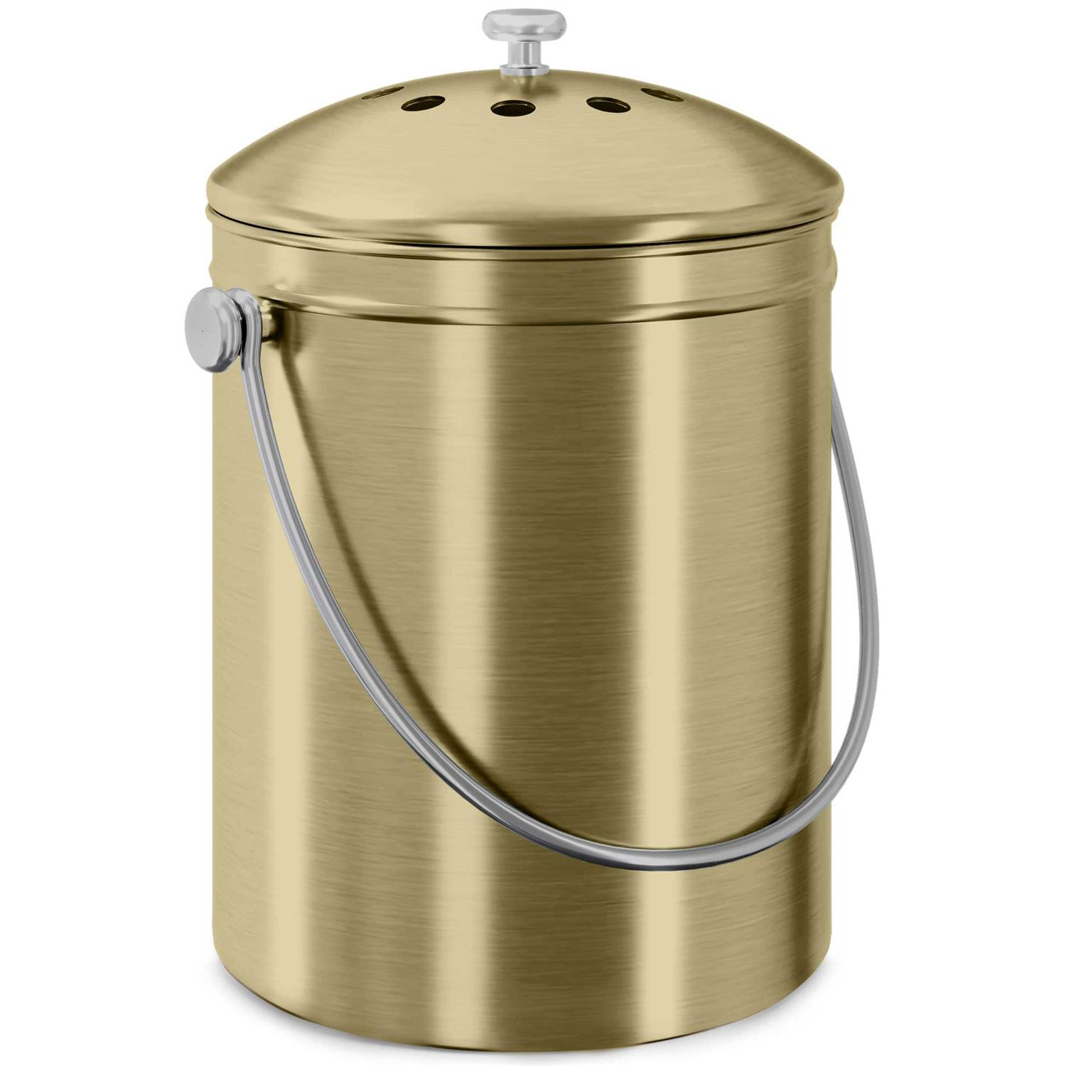 Utopia Kitchen Compost Bin for Kitchen Countertop 1.3 Gallon Compost Bucket for Kitchen with Lid