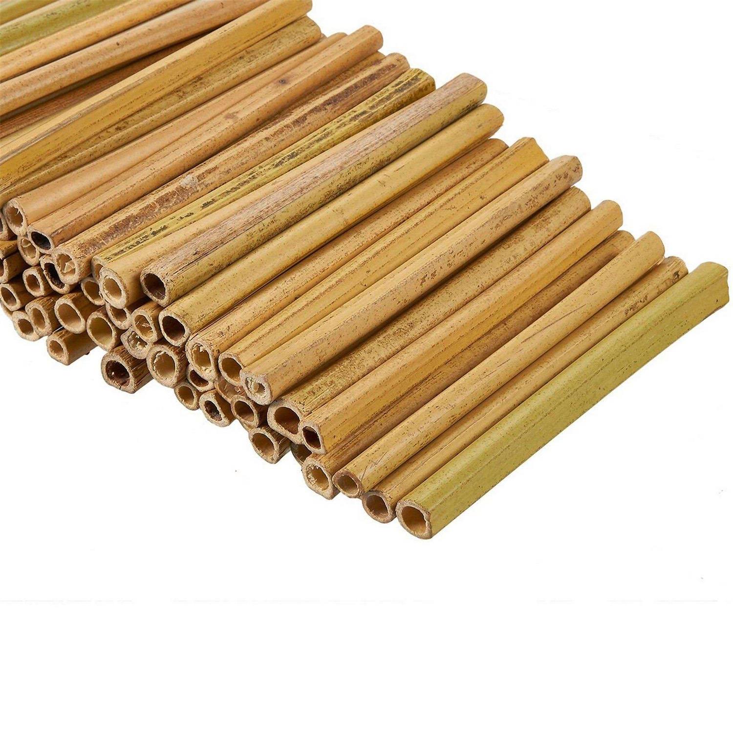 100 Pack Wood Bamboo Sticks for Crafts