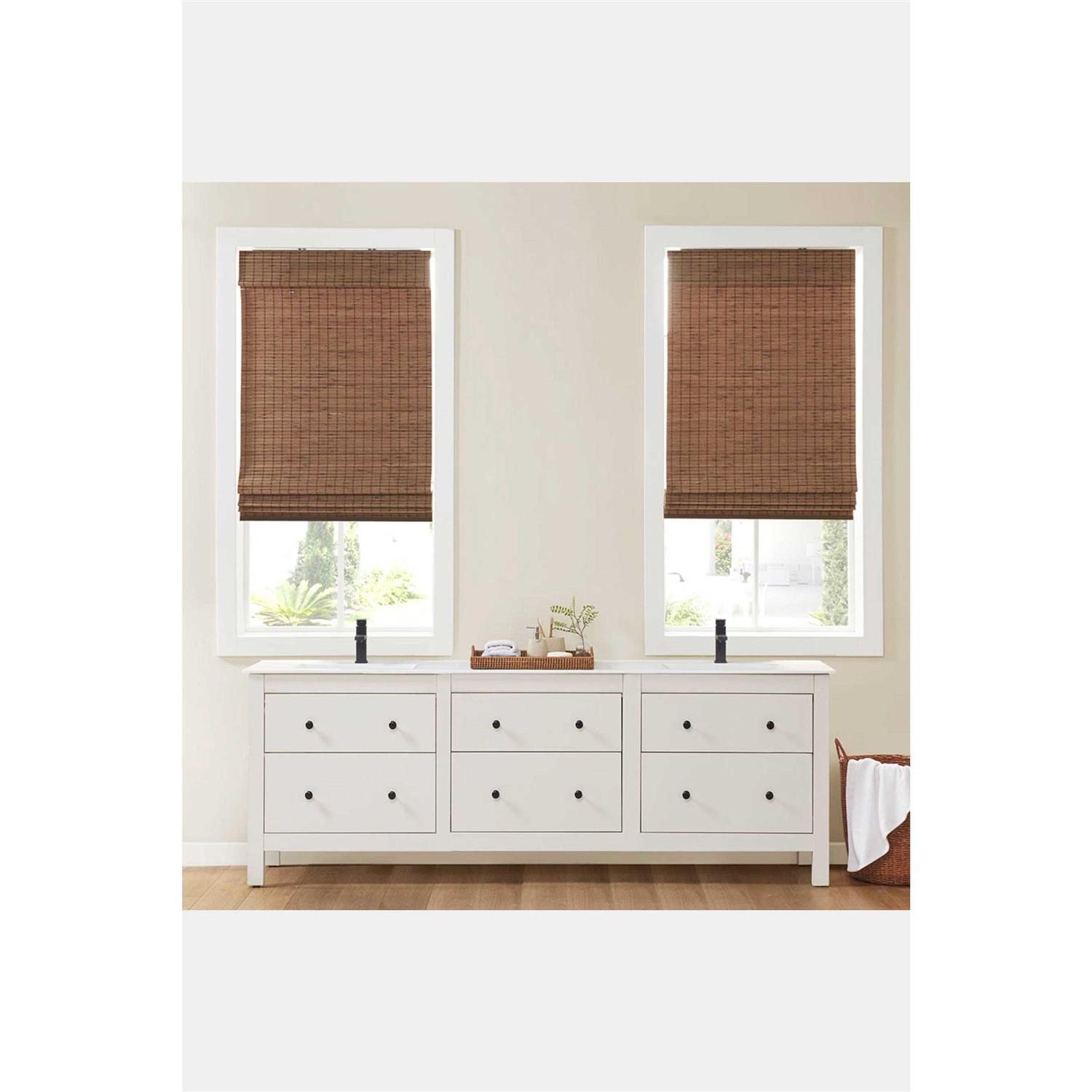 Bamboo Light Filtering Roman Shade Madison Park