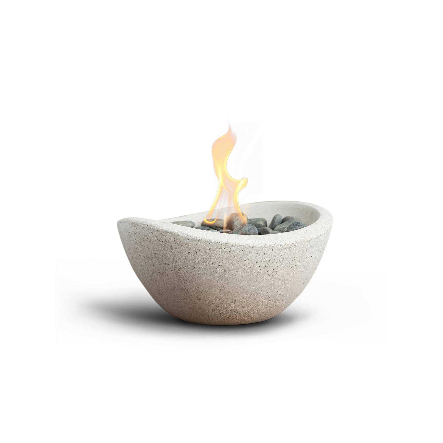 TerraFlame Concrete Stone Fire Bowl Table Top