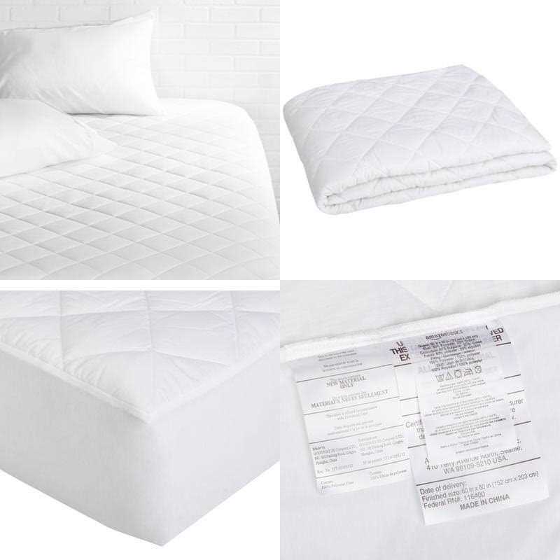 Amazon Basics Hypoallergenic Quilted Mattress Topper Pad