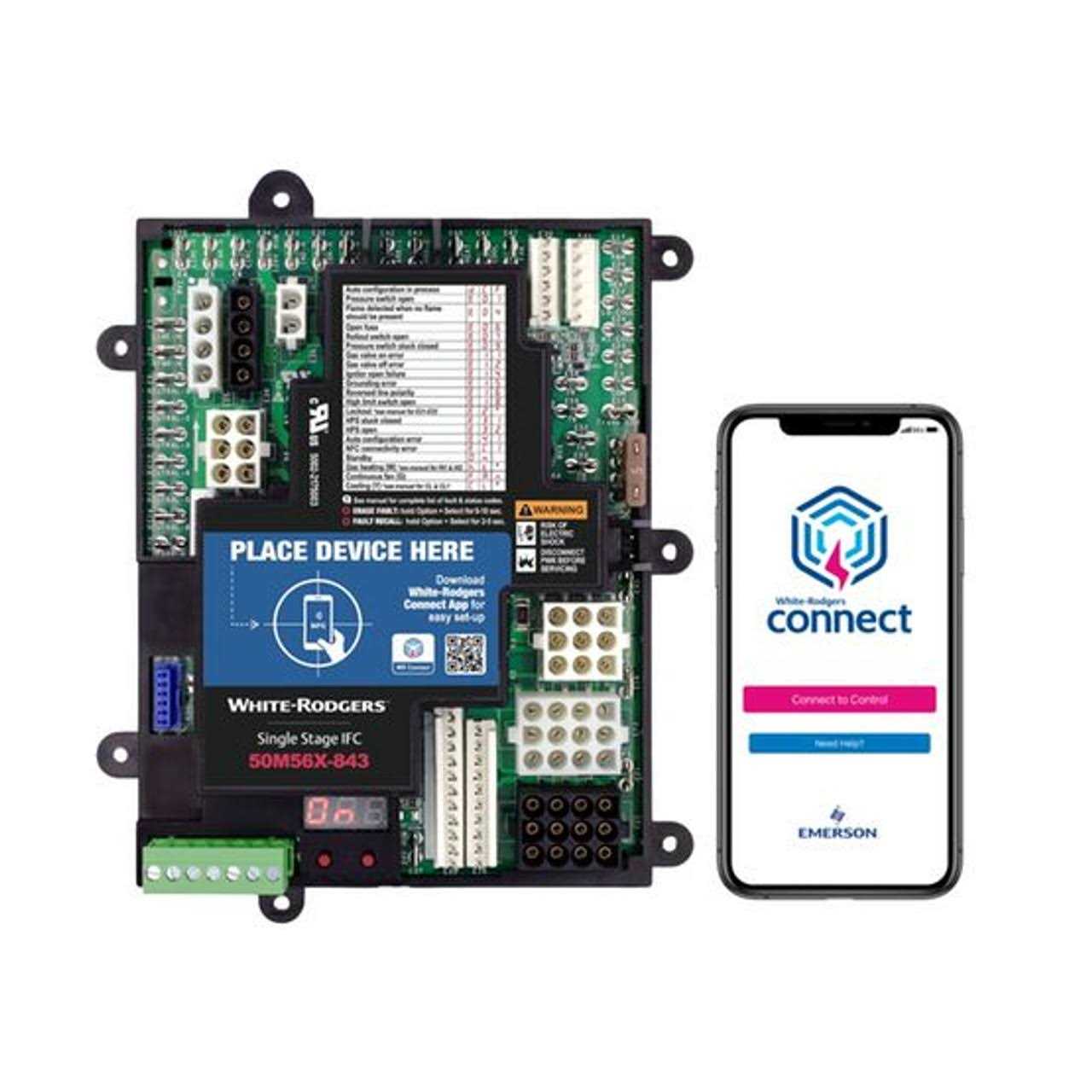 White-Rodgers 50M56X-843 Universal Single Stage HSI Integrated Furnace Cont