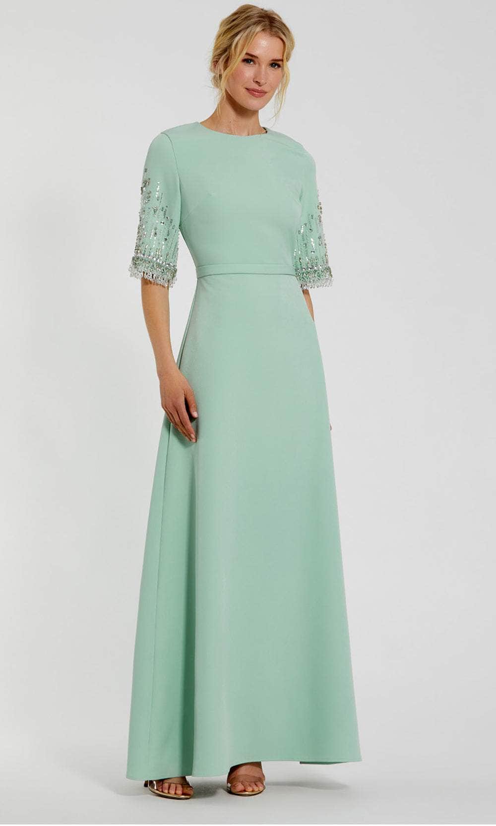 Sleeveless A-Line Prom Gown