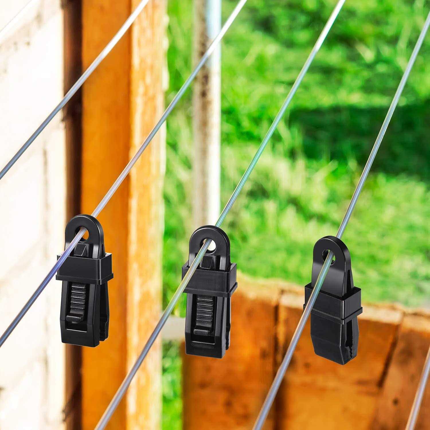 Tarp Clip Crocodile Mouth Multipurpose Secures Clamp with Strong Lock Grip Clamp Trap Clip Camping Clamp Clip Tighten Lock Grip Tent Snap