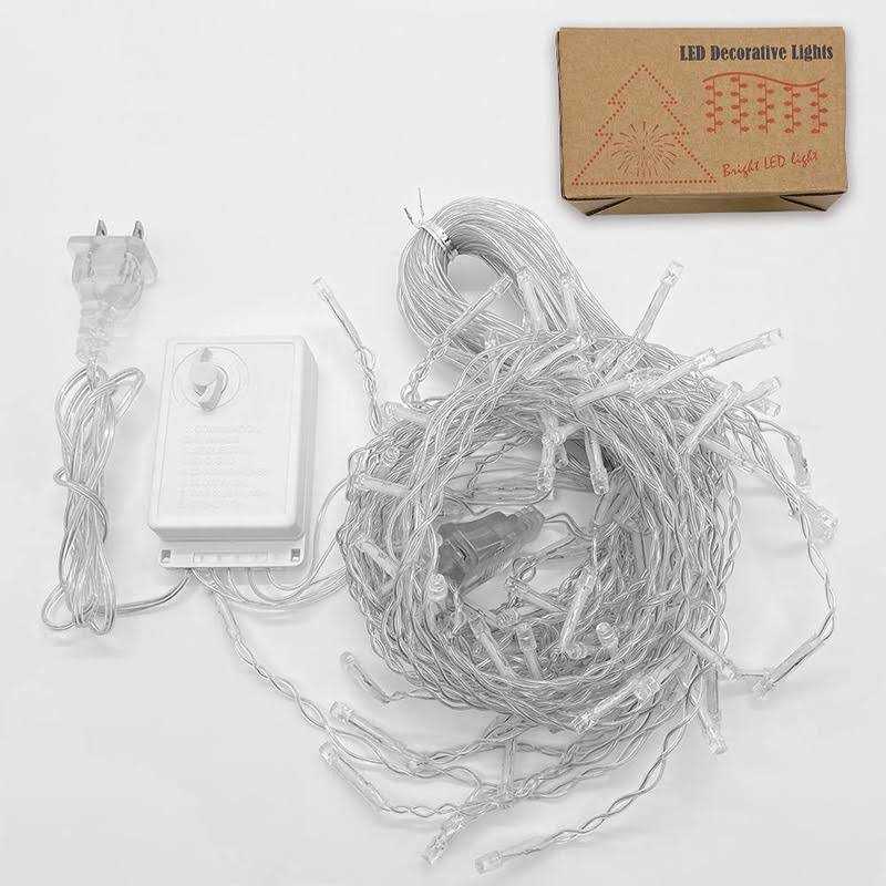 Yolight Icicle Christmas Lights 13ft 96 LED Icicle String Lights 8 Modes Twinkle