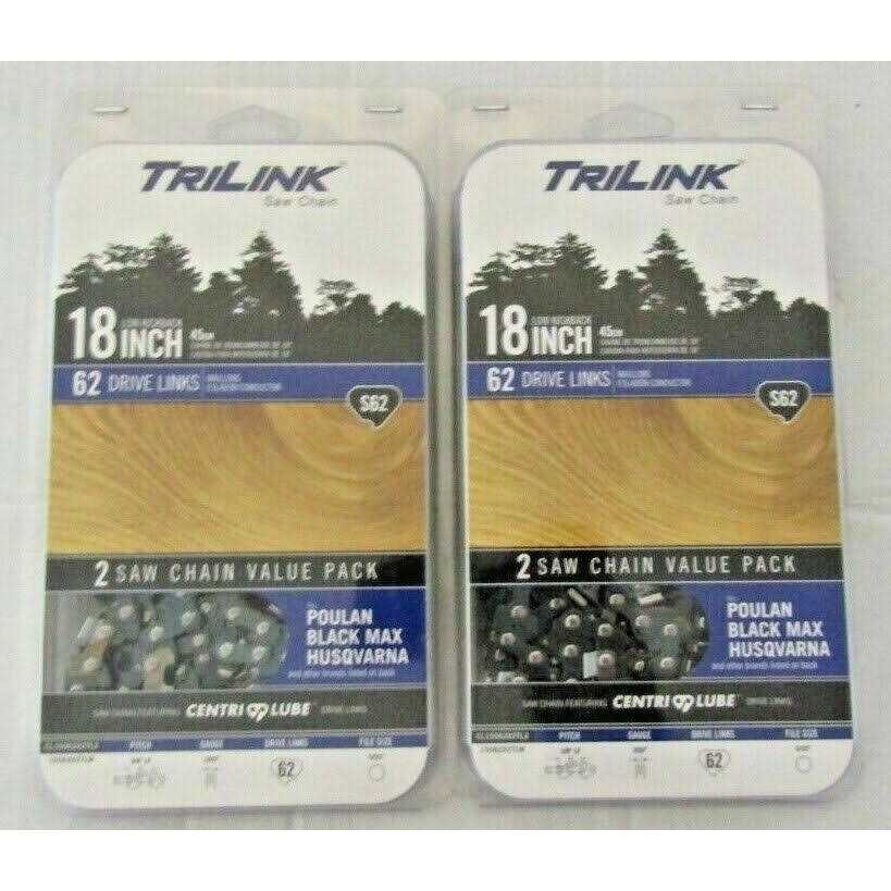 Trilink Saw Chain CL15062X2TL2 2pk 18 S62 Chain