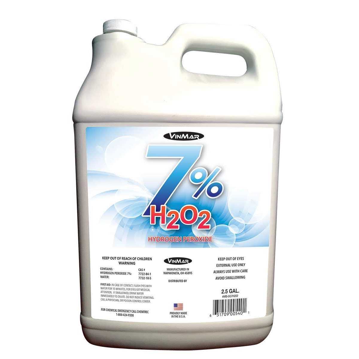 Water Cleaner 7% Peroxide 5 Gallon Case With 2 Gallon Jugs