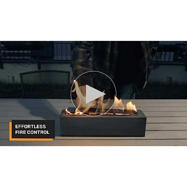 Houswise Rectangle Tabletop Fire Pit