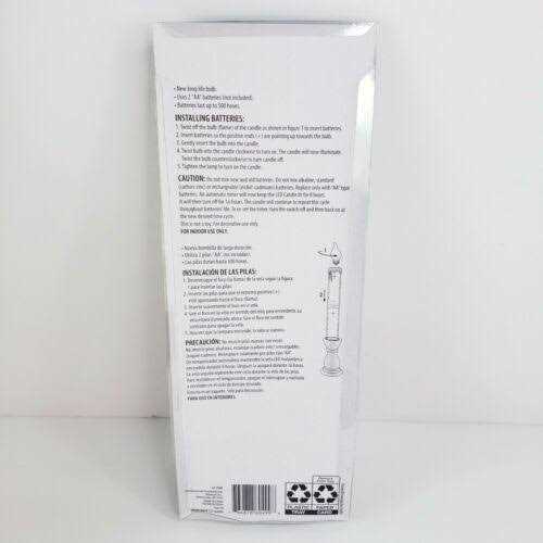 Battery Operated 9.5 inch Flickering LED Candle with Timer 60-498B