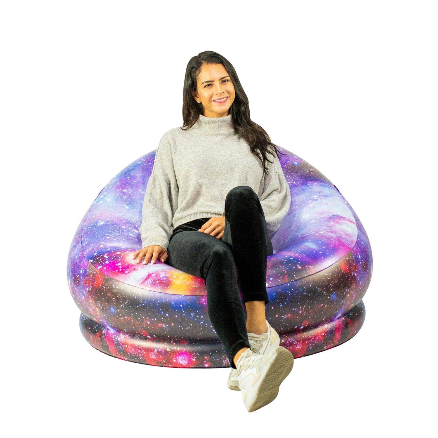 AirCandy Illuminated LED Galaxy Iatable Chair