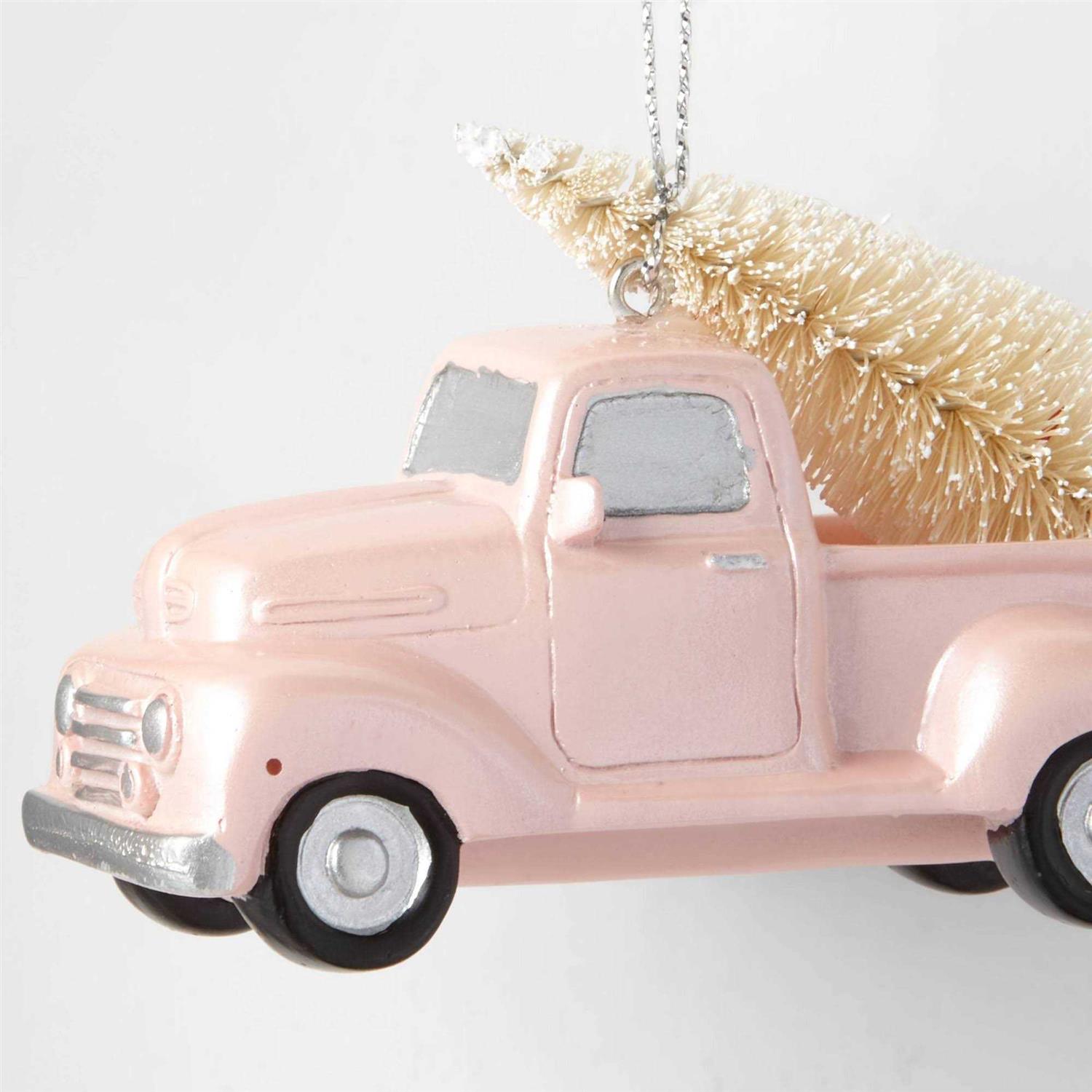 Wondershop Truck Christmas Tree Ornament Pink