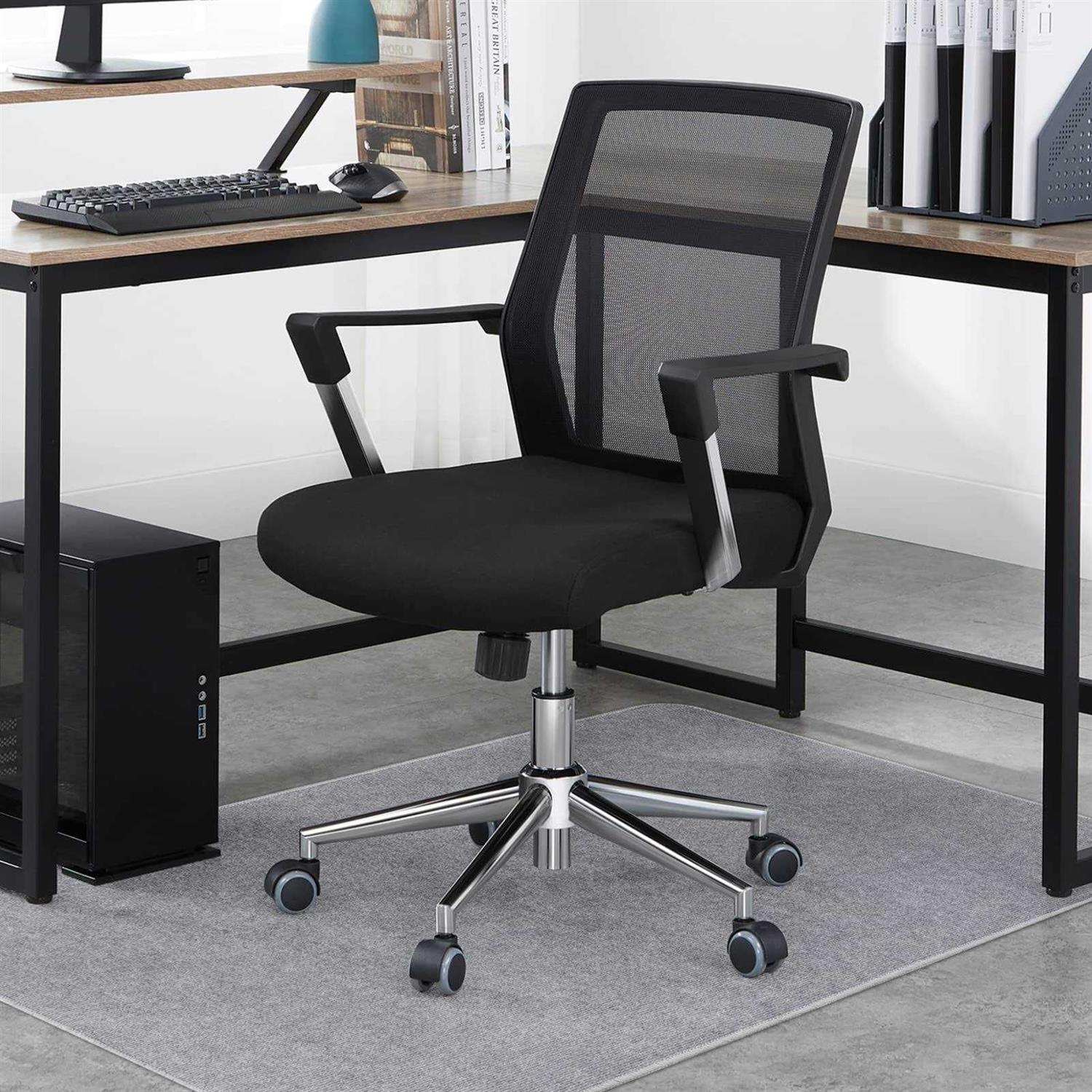 CELION Edging Office Chair Mat for Hardwood & Tile Floor 55×35 Computer Gaming Rolling Chair Mat