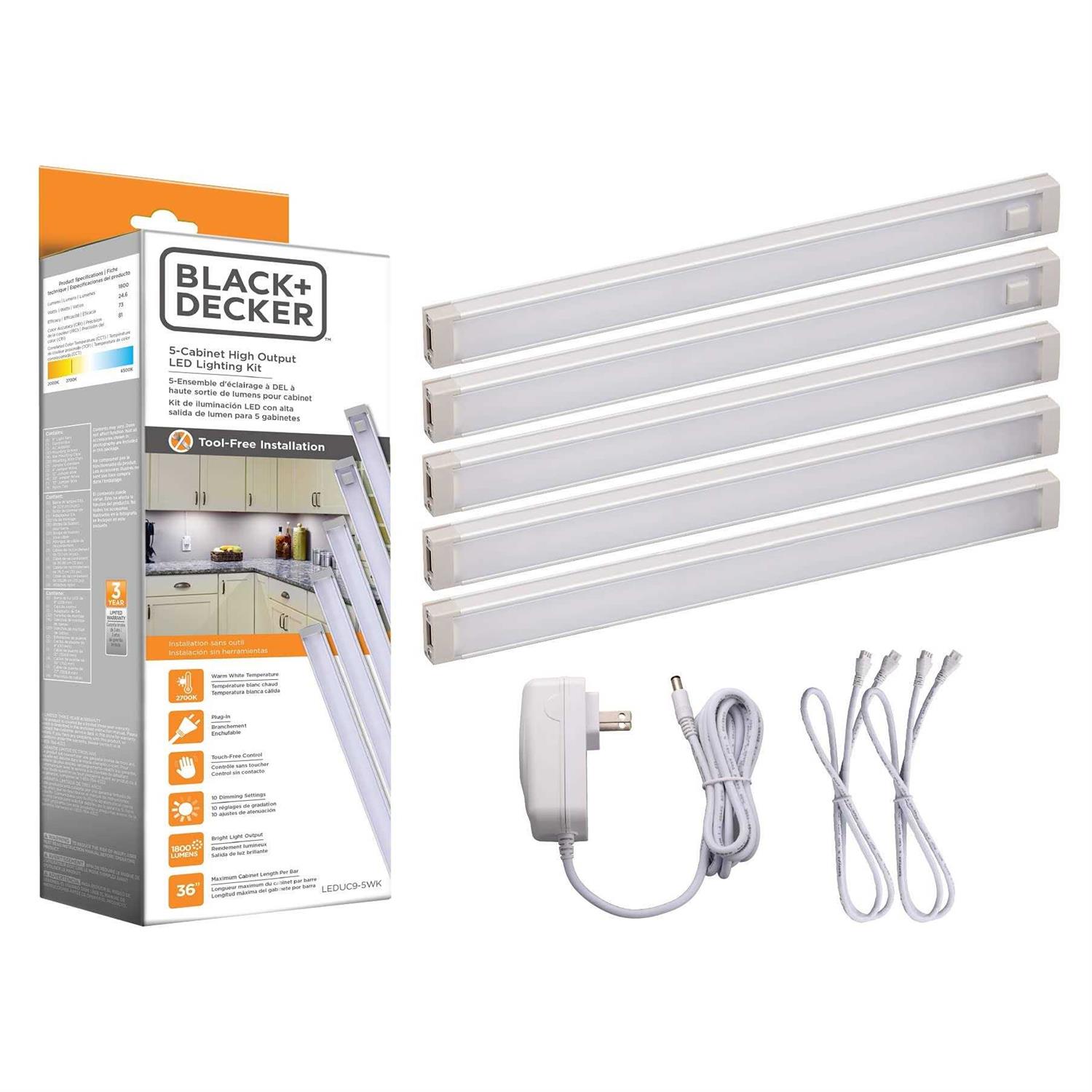 Black+decker LED Under Cabinet Lighting Kit