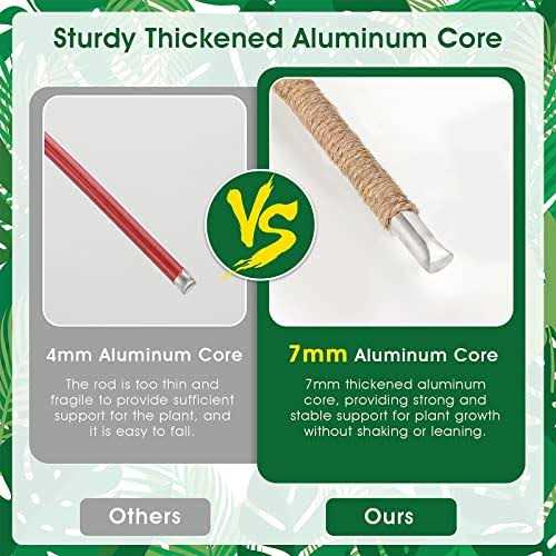 2 PCS Bendable Plant Stakes 47 Moss Pole for Plants Monstera