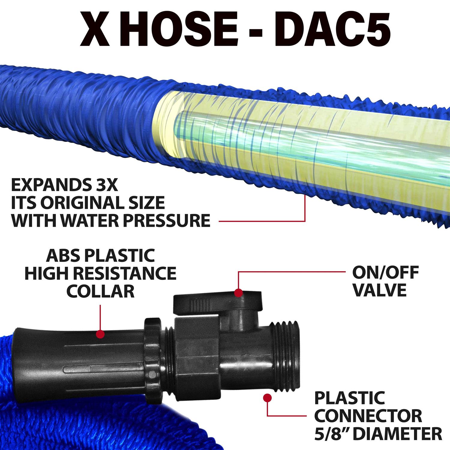 Xhose Garden Hose Expandable Hose Water Hose Dac Fiber Hose