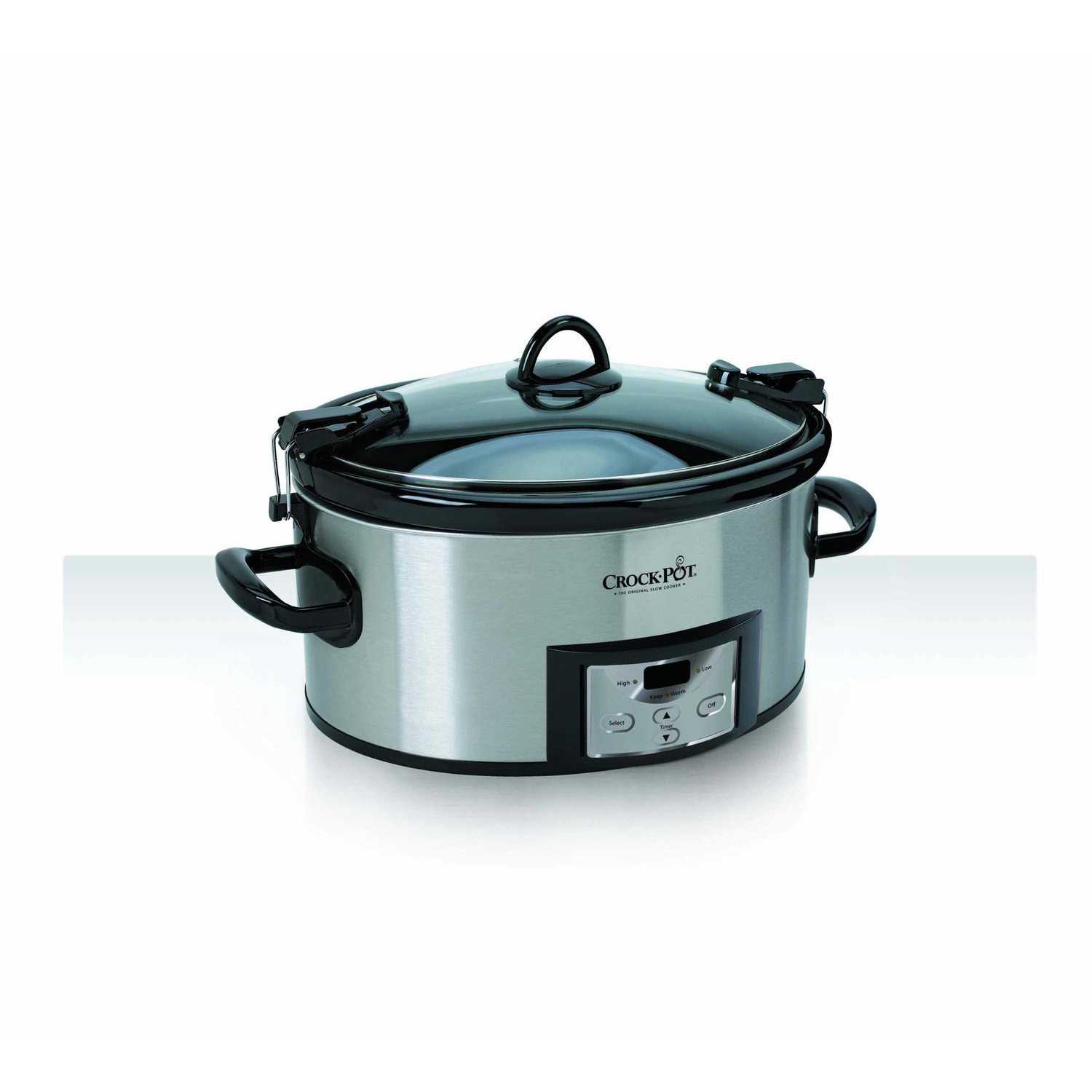 Crock-Pot Programmable Cook Carry 7 Quart Slow Cooker
