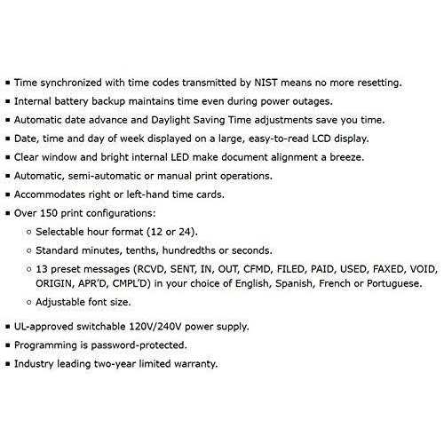 Acroprint ES700 Time Recorder ACP010182000