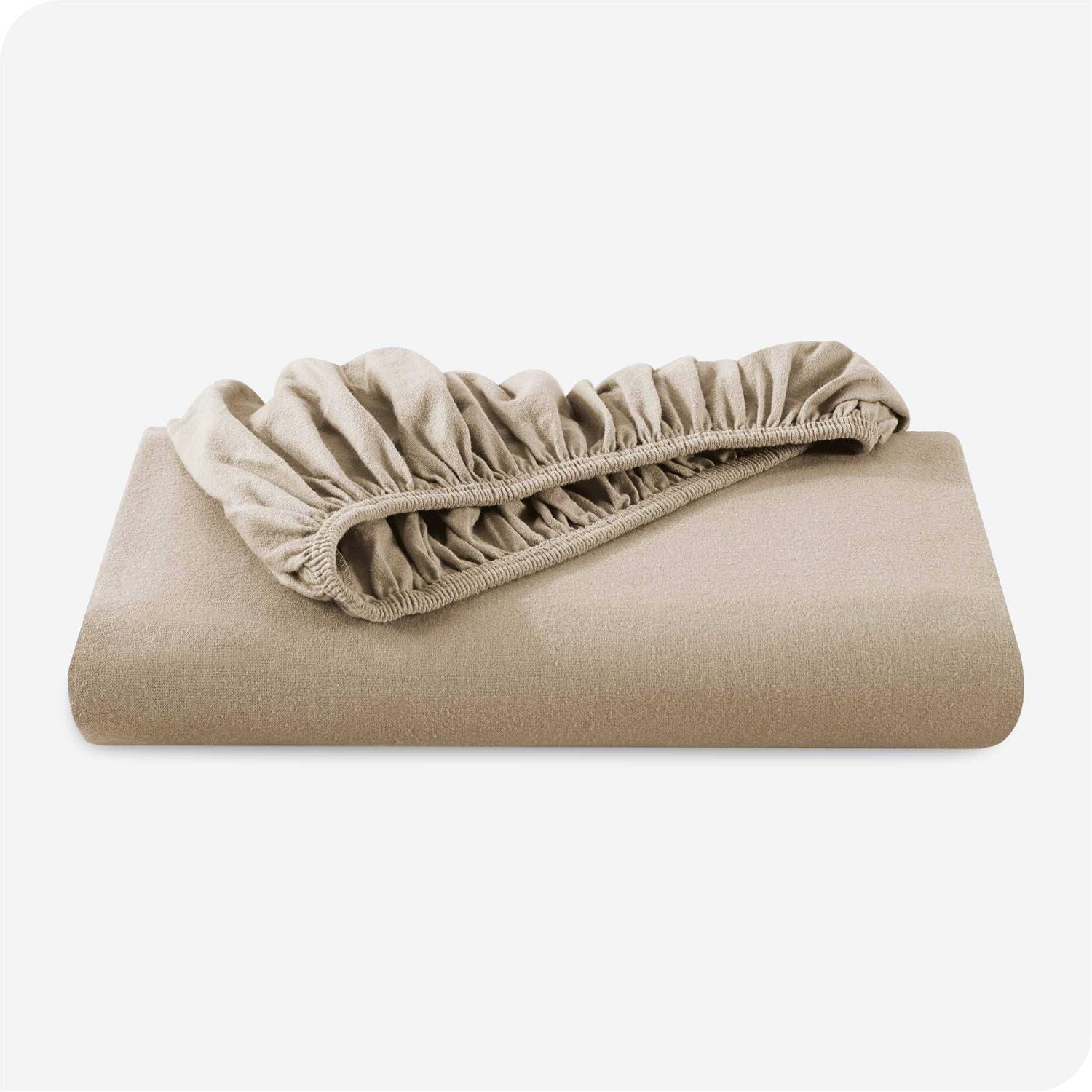 Bare Home 100% Cotton Flannel Fitted Bottom Sheet