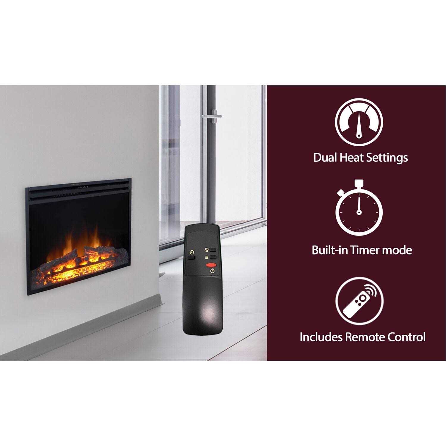 Cambridge 25 In. Freestanding 5116 BTU Electric Fireplace Insert with Remote Control