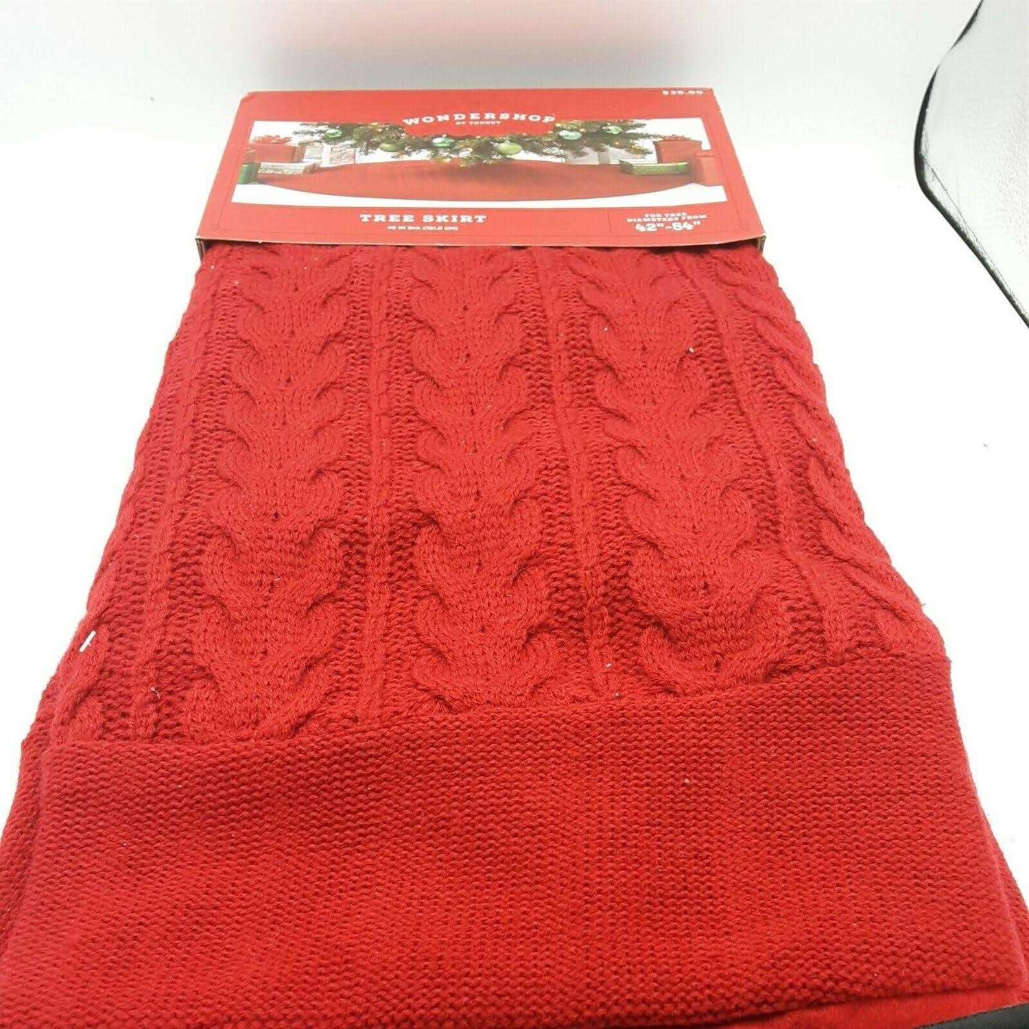 Wondershop Cable Knit Christmas Tree Skirt