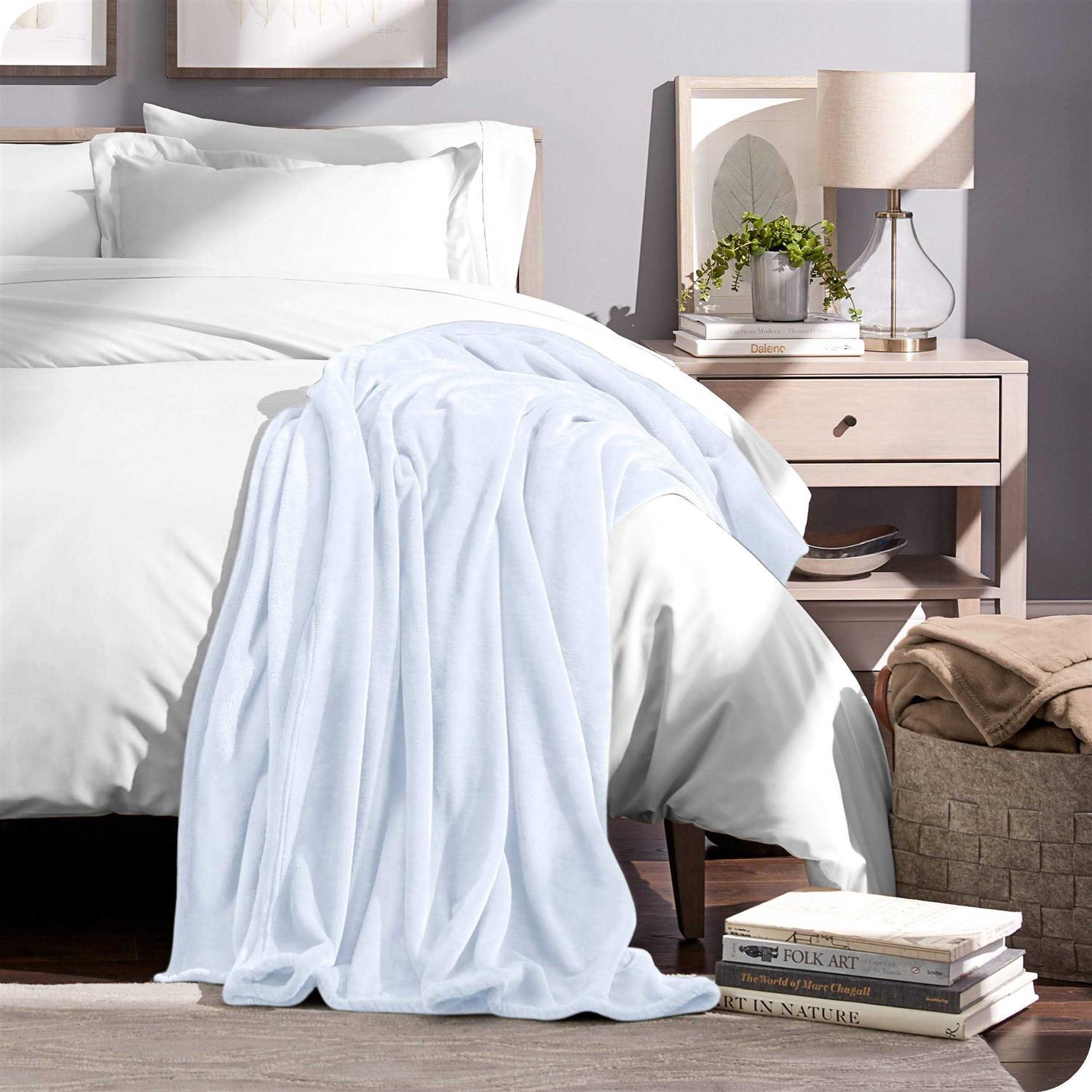 Bare Home Fleece Microplush Blanket