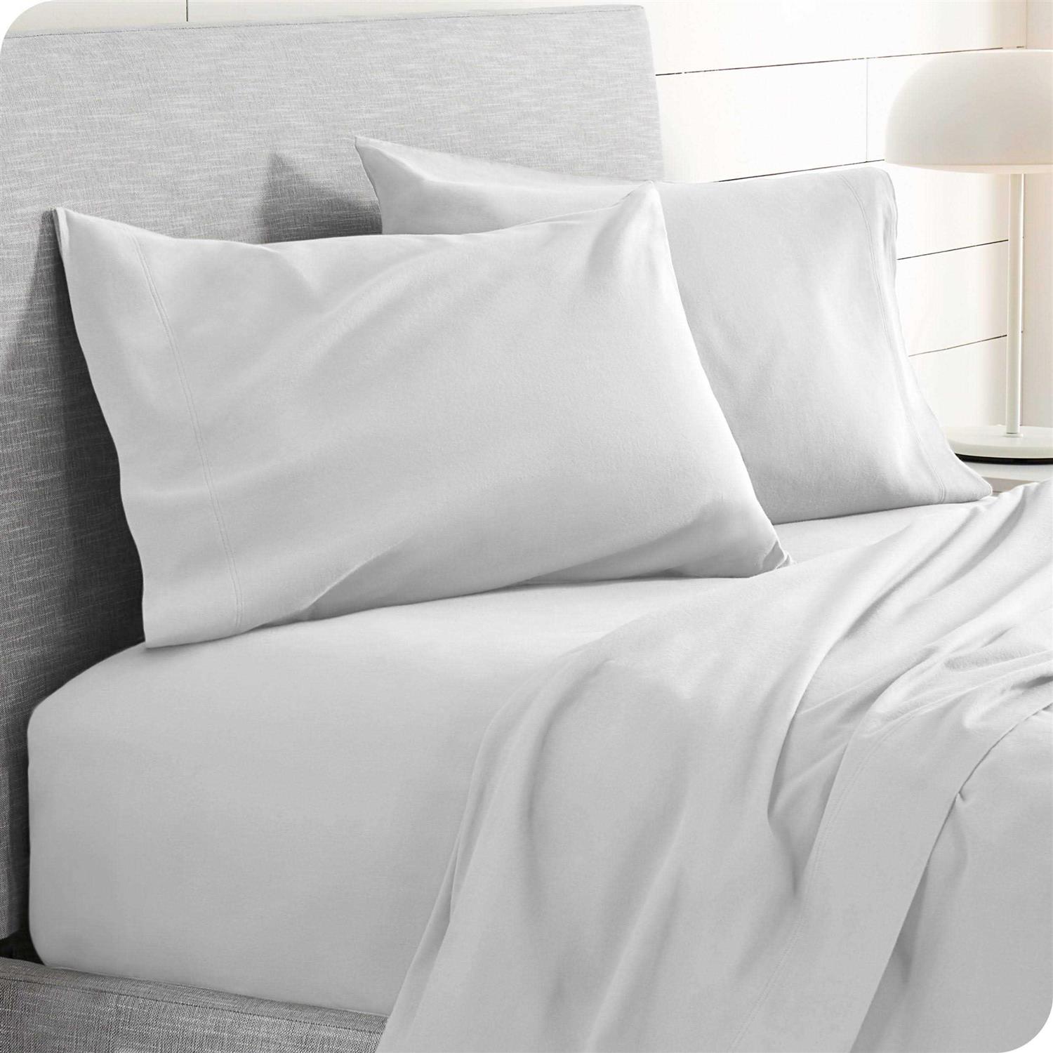Bare Home Flannel Pillowcase Set 100% Cotton