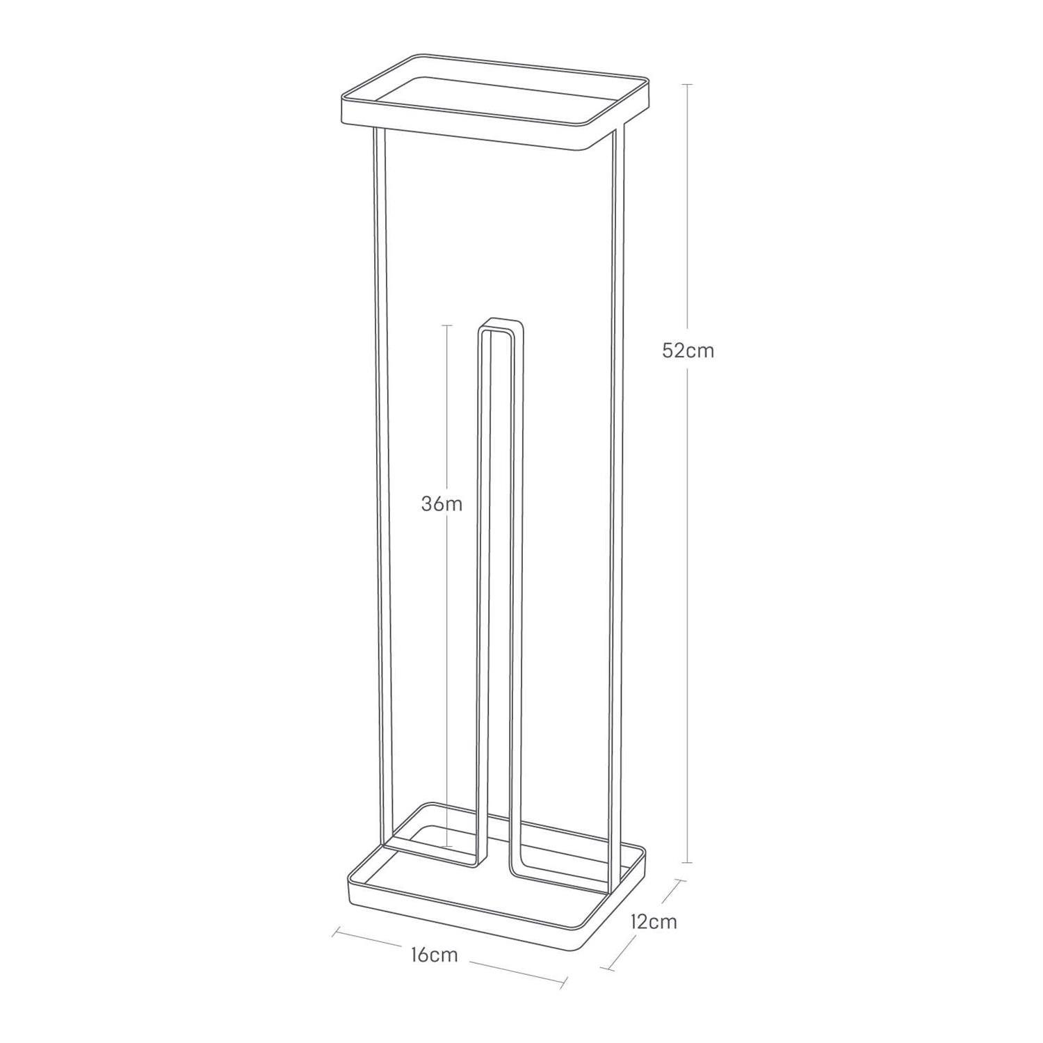 Yamazaki Toilet Paper Stand with Tray Tower
