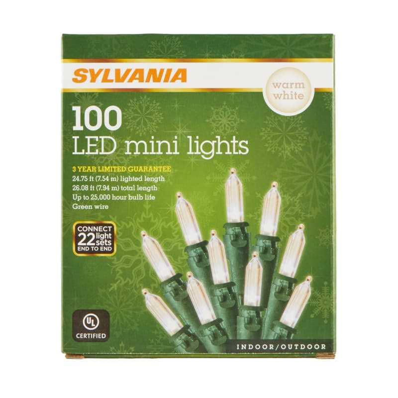 Sylvania 100 Count Warm White Mini LED Light Set