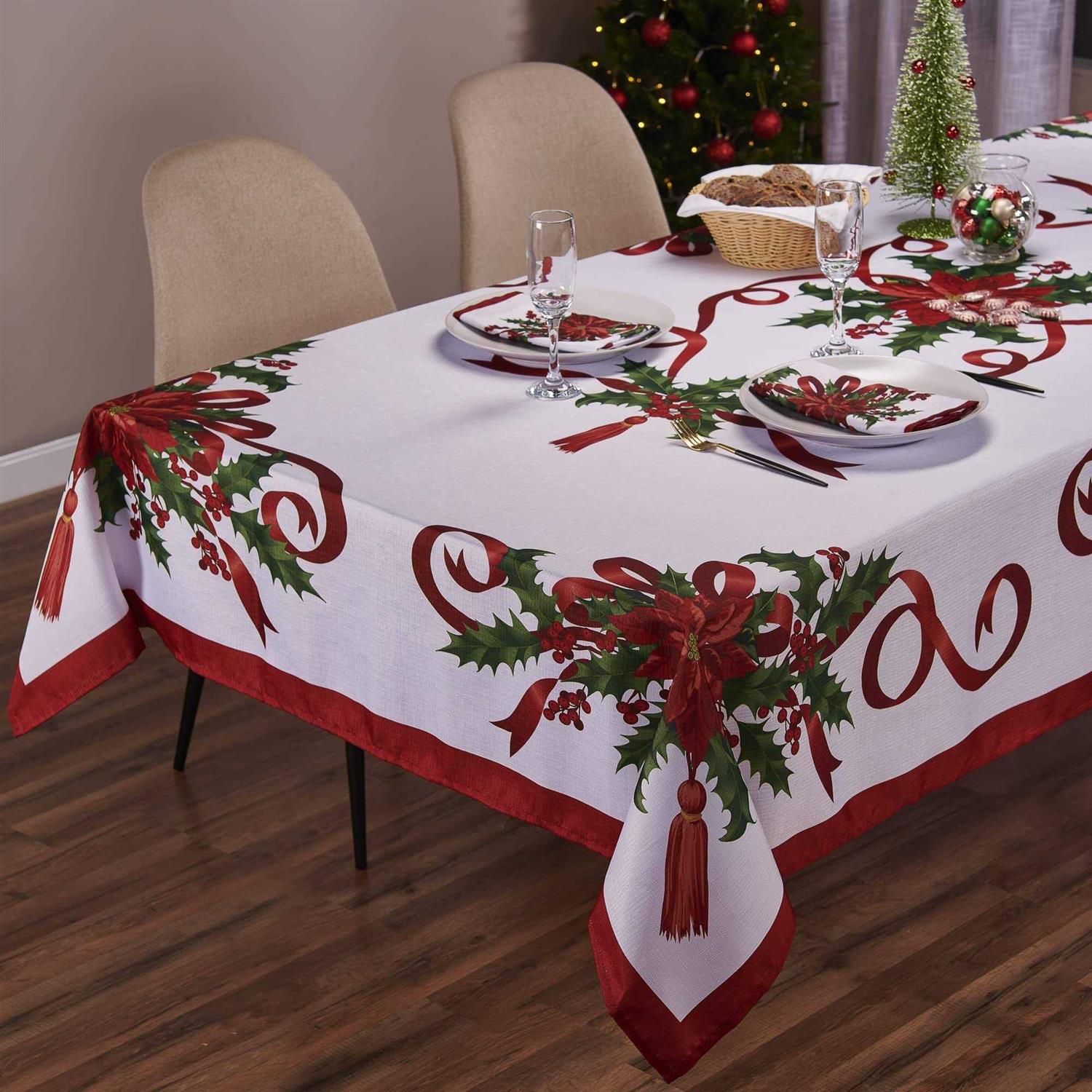 Kadut Thanksgiving Tablecloth Fall Tablecloth Rectangle Tables Heavy Duty Fabric Stain Proof Table