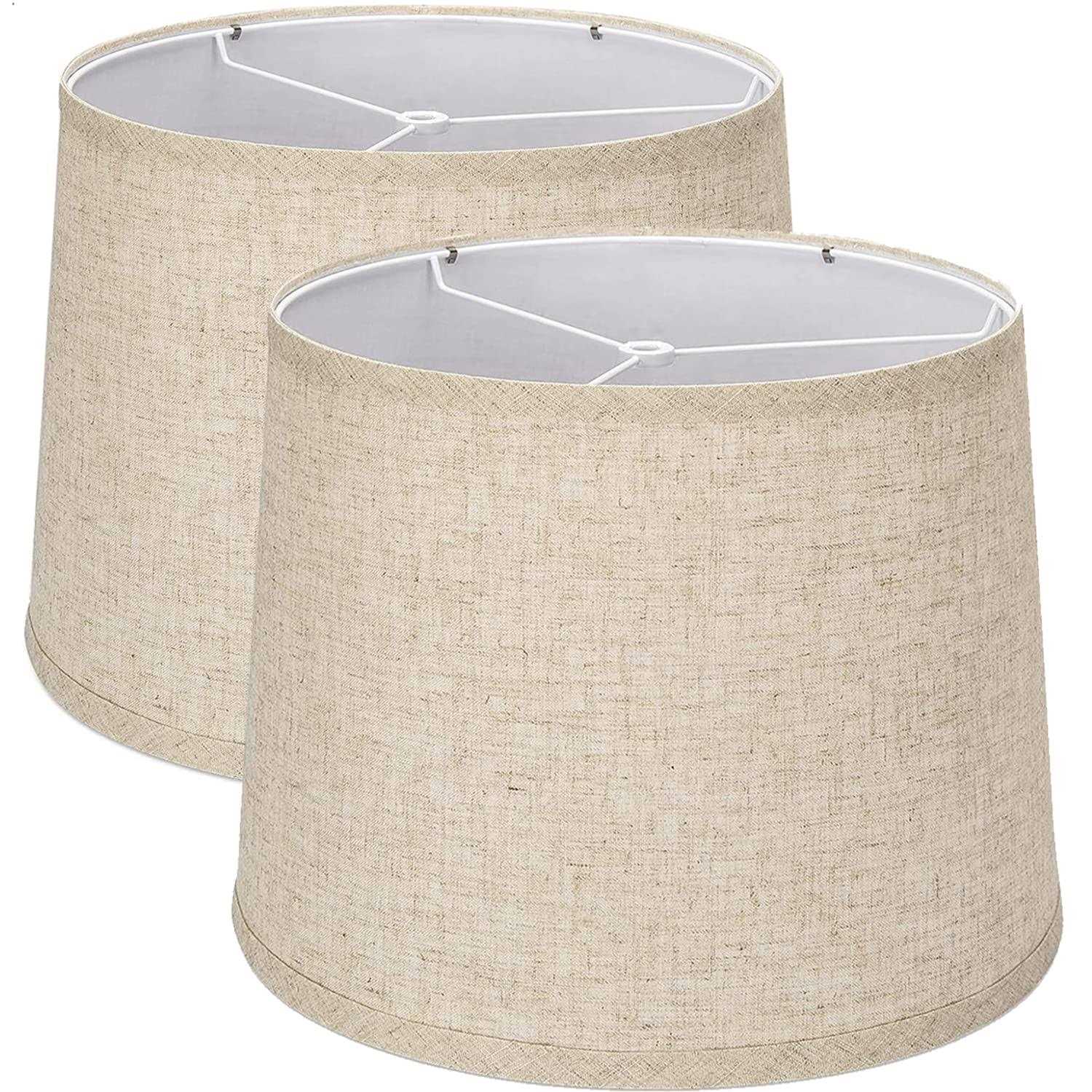 SRXTZM Lamp Shades Set of 2 Medium Lampshades 11.6 Top x 12.6 Bottom x 9.8 High
