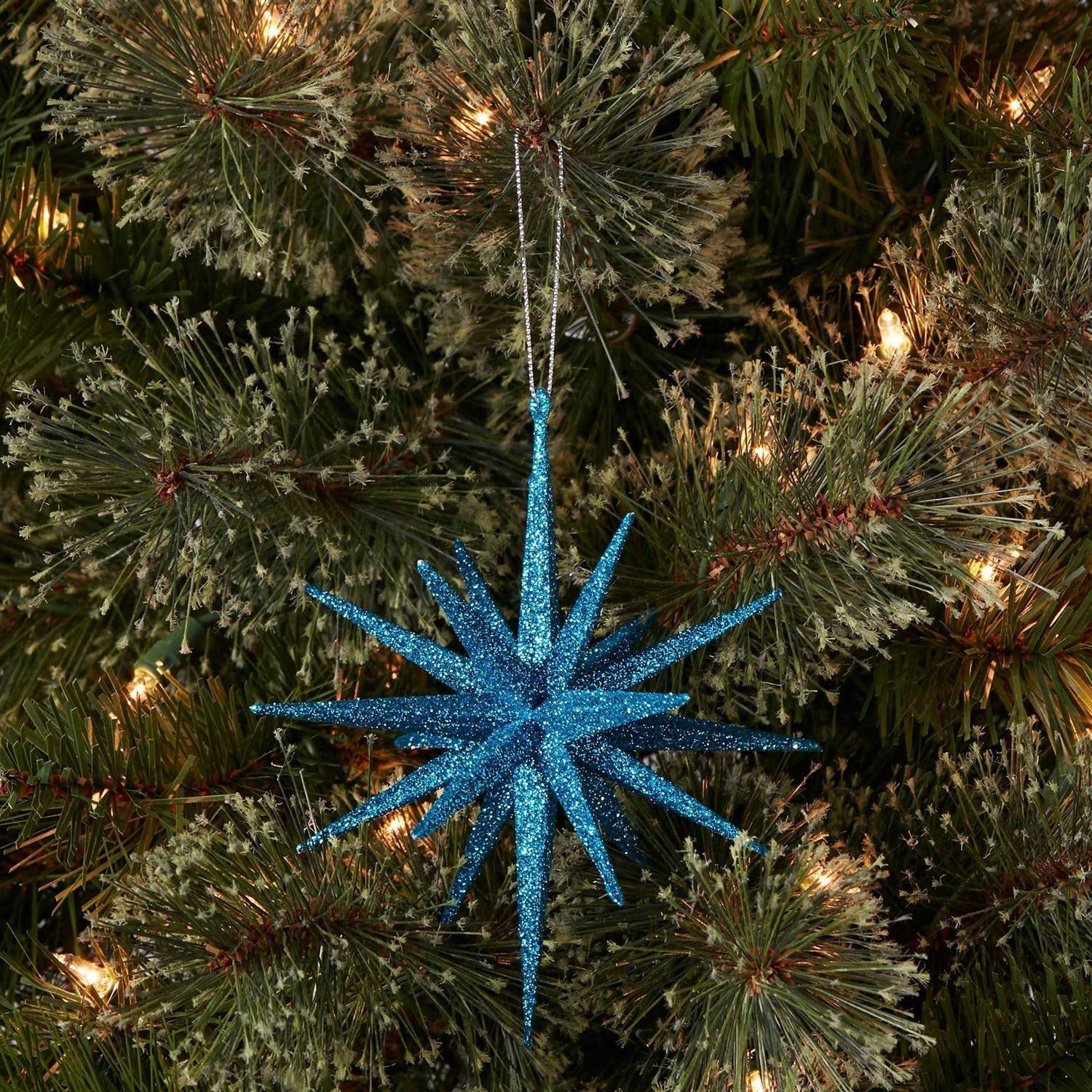 Wondershop 5.8in Plastic Spike Starburst Christmas Tree Ornament