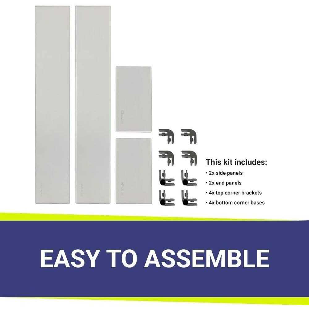 American Fireglass 30 x 6 Tempered Glass Flame Guard for Linear Drop-In Fire Pit Pan FG-LCB-30