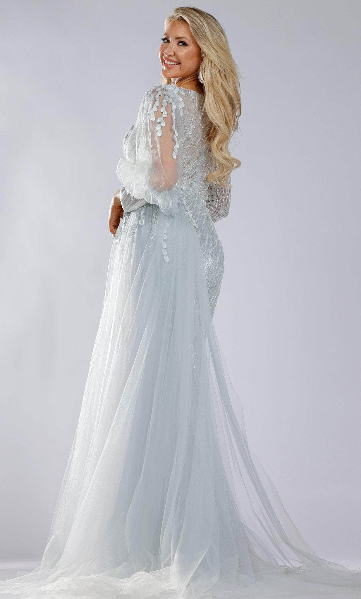 Tulle Sequined Mother of the Bride Gown
