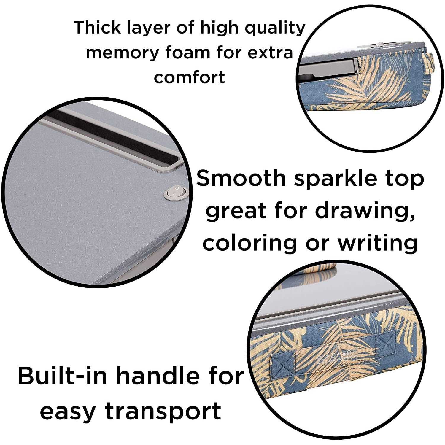 Sofia + Sam Multi-tasking Memory Foam Lap Desk Pattern