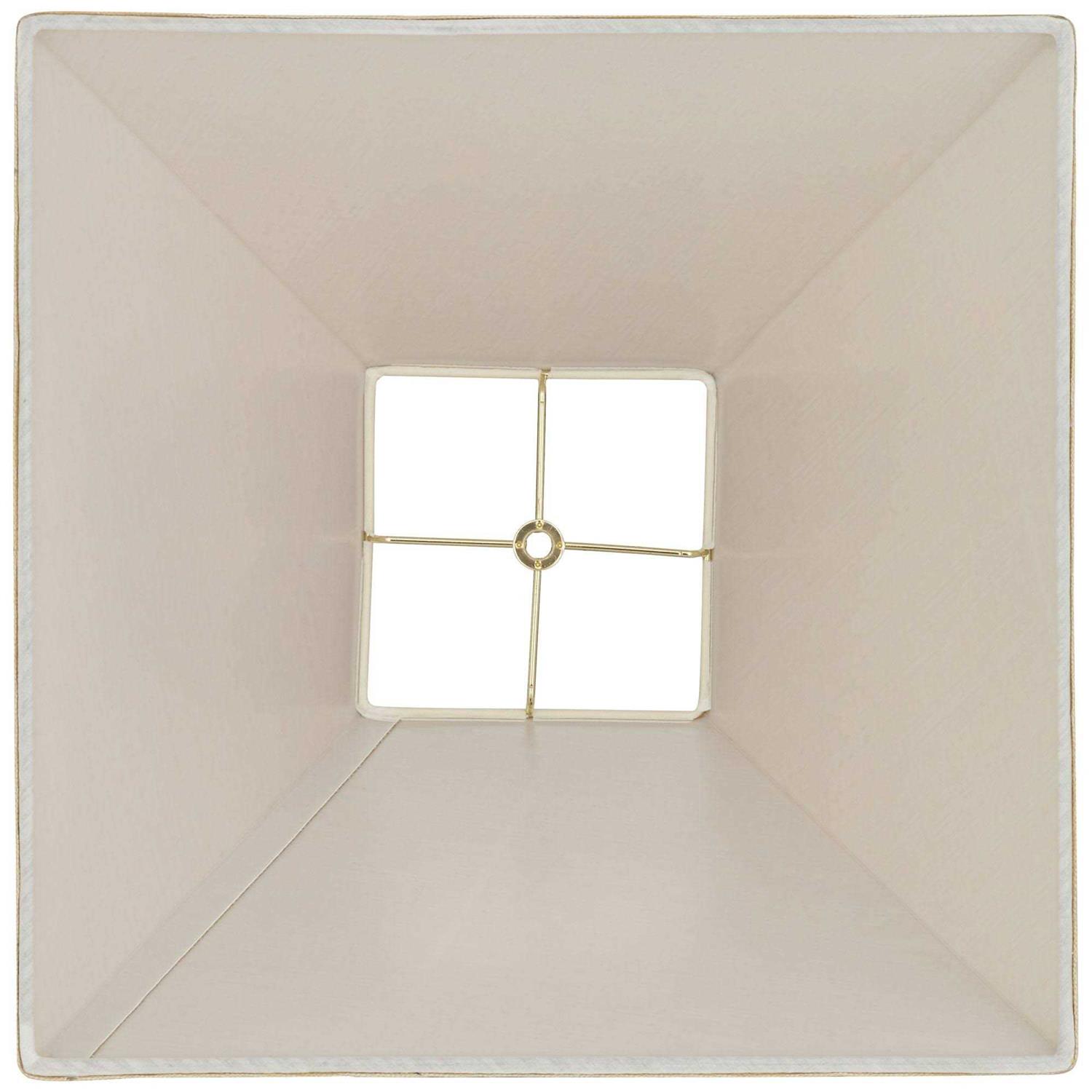 Brentwood Beige Linen Square Lamp Shade 7X17x13