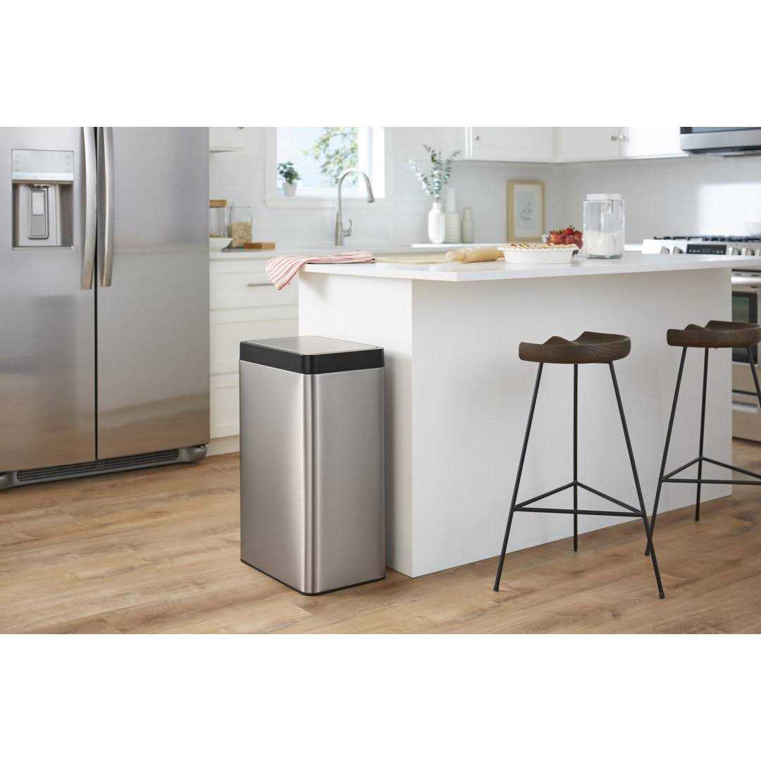 13-gallon touchless Stainless steel trash can KOHLER 23825
