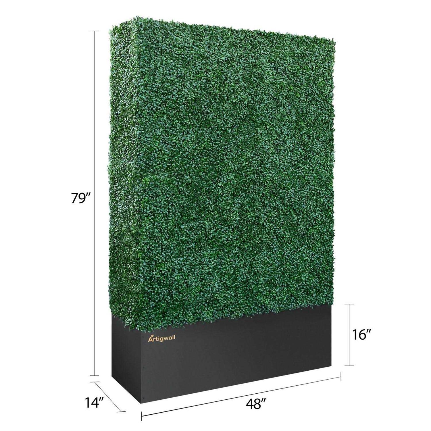 Artigwall Hedge Wall Boxwood Hedge in Planter box Generation 3