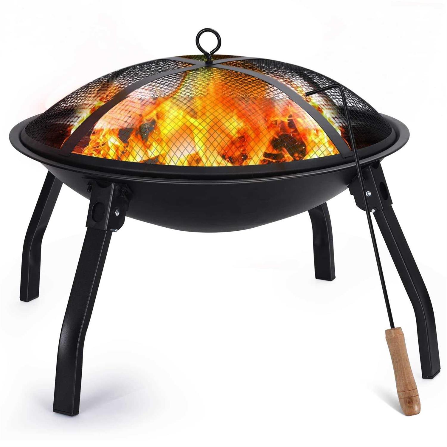 Cogesu Portable Outdoor Brazier Portable Folding Fire Pit