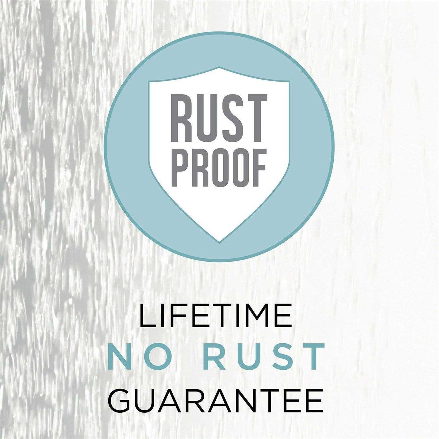 Zenna Home NeverRust Aluminum Double Curved Tension Shower Curtain Rod