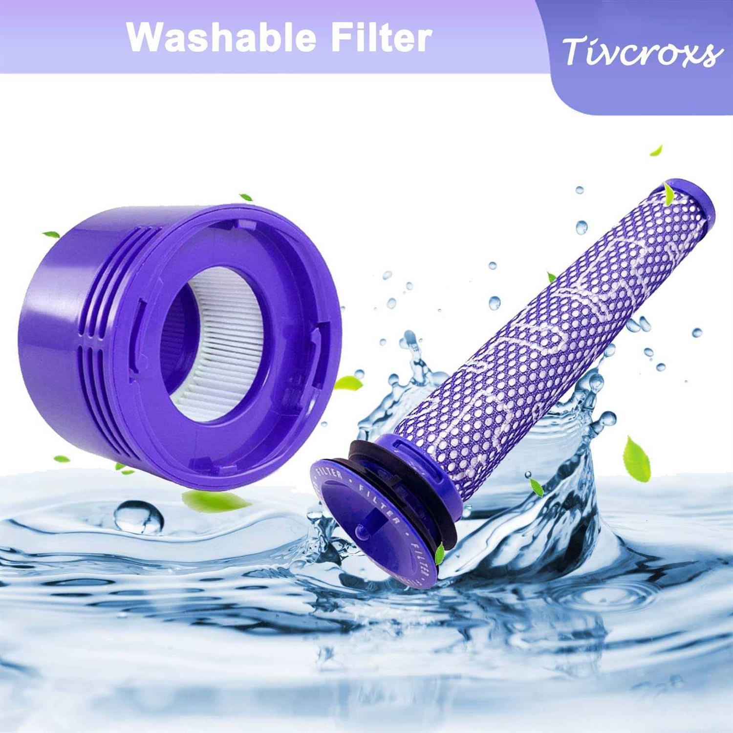 10 Pack Vacuum Filters Replacement Compatible with Dyson V8,v7 Animal and V8 Abs